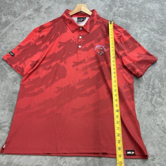 Sunday Swagger Polo Shirt Mens 2XL Golf Performance MLP Chicago Slice Pickleball - Picture 2 of 11
